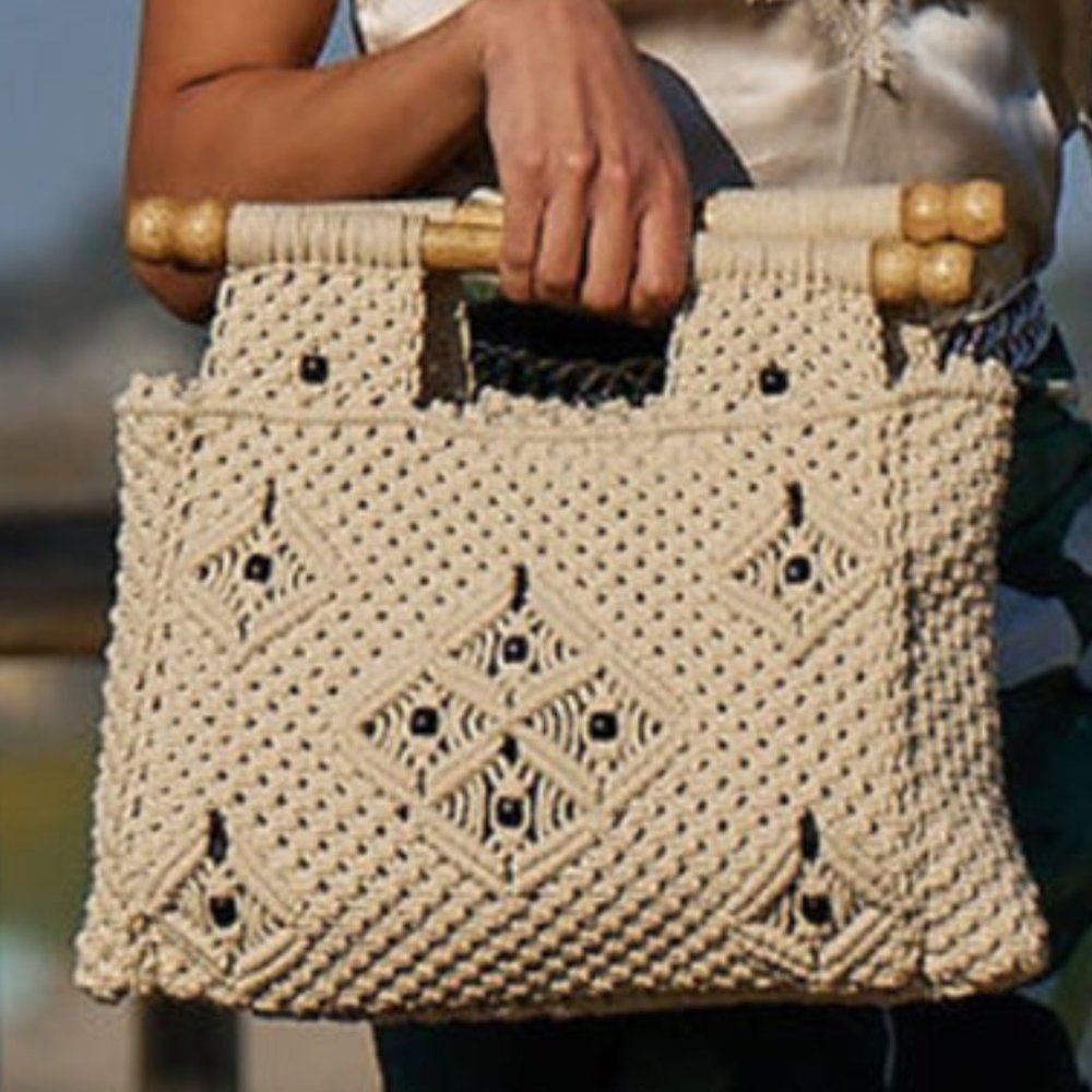 VIRGINIA WOLF Sadie Macrame Bag Reg Price: $68
